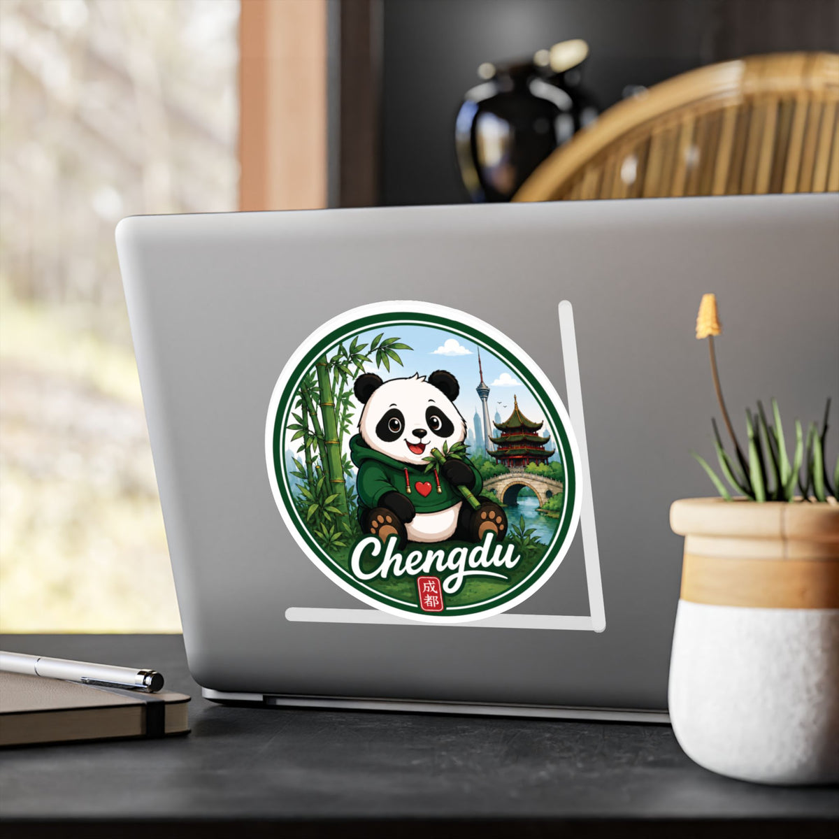 Chengdu Panda Kiss-Cut Vinyl Decal