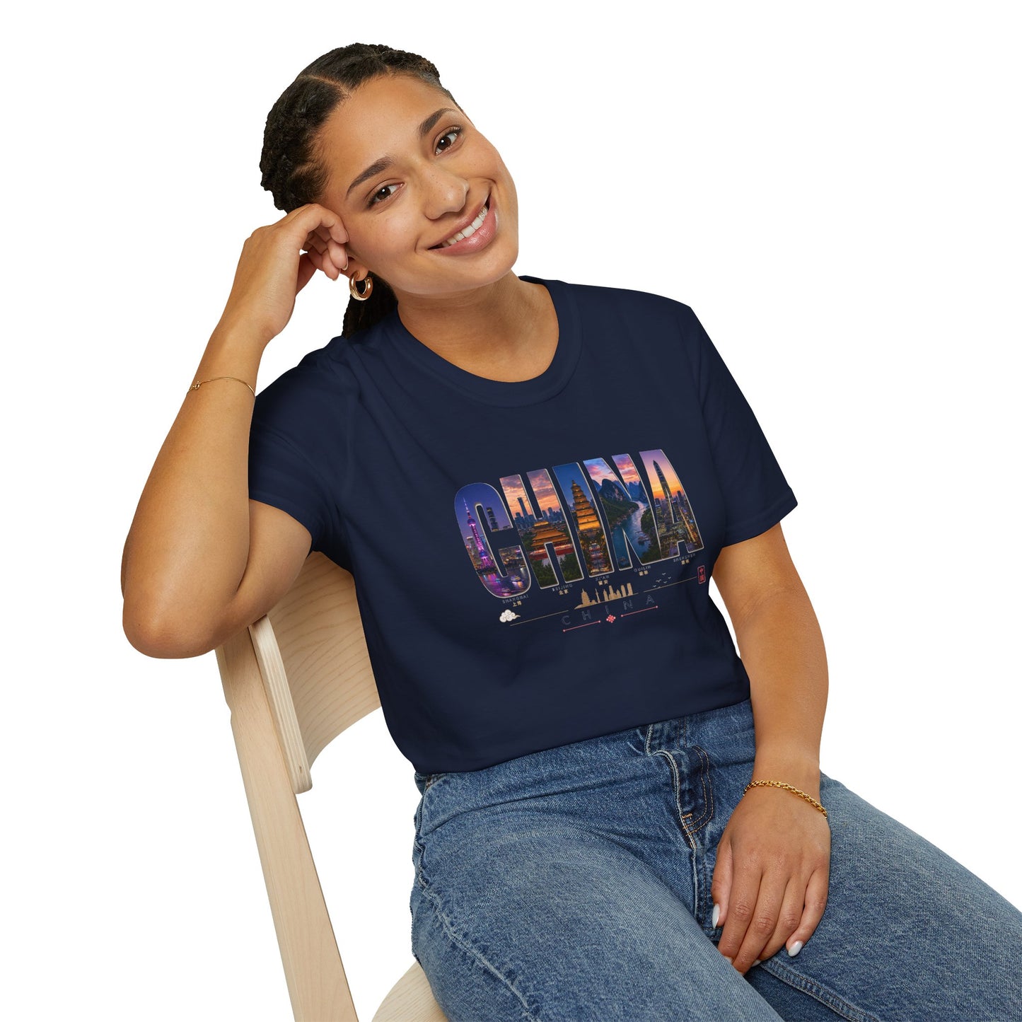 China Skyline Photo Tee — Travel Souvenir T-Shirt