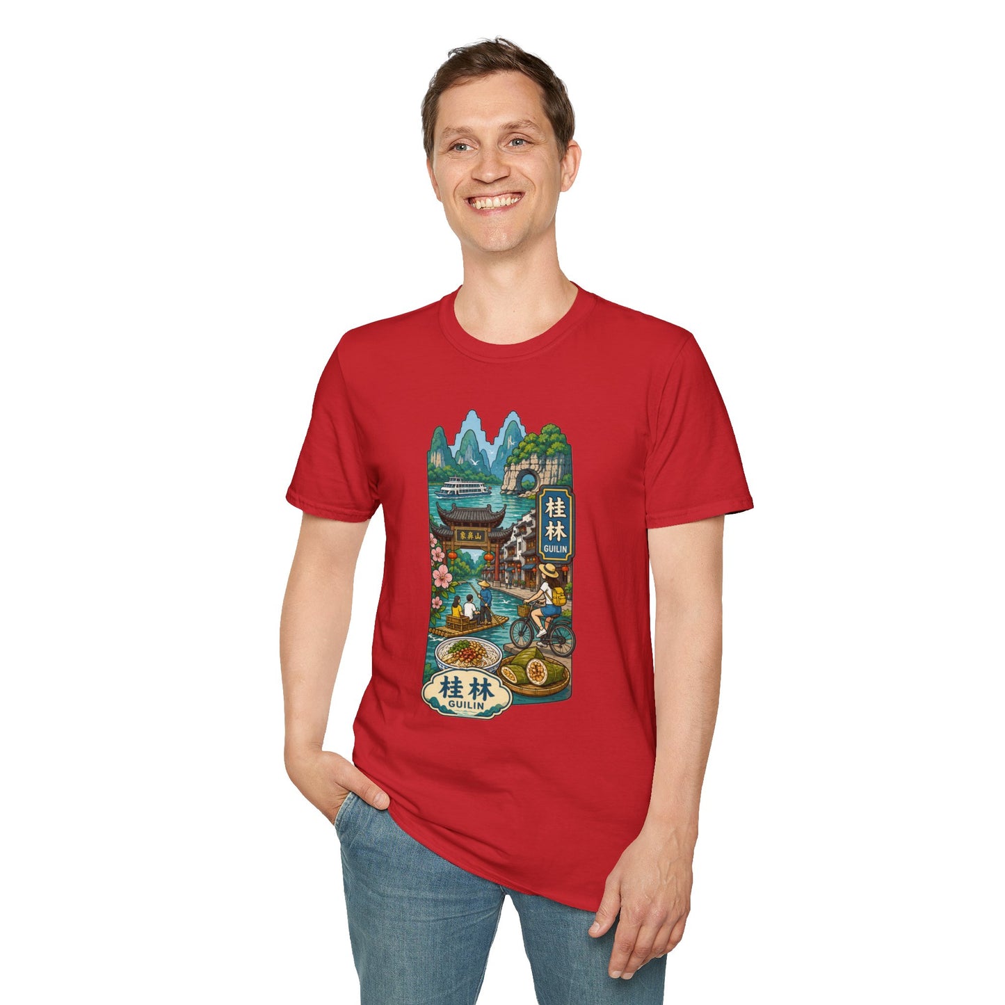Guilin Scenic T-Shirt — Chinese Landscape Travel Art Tee