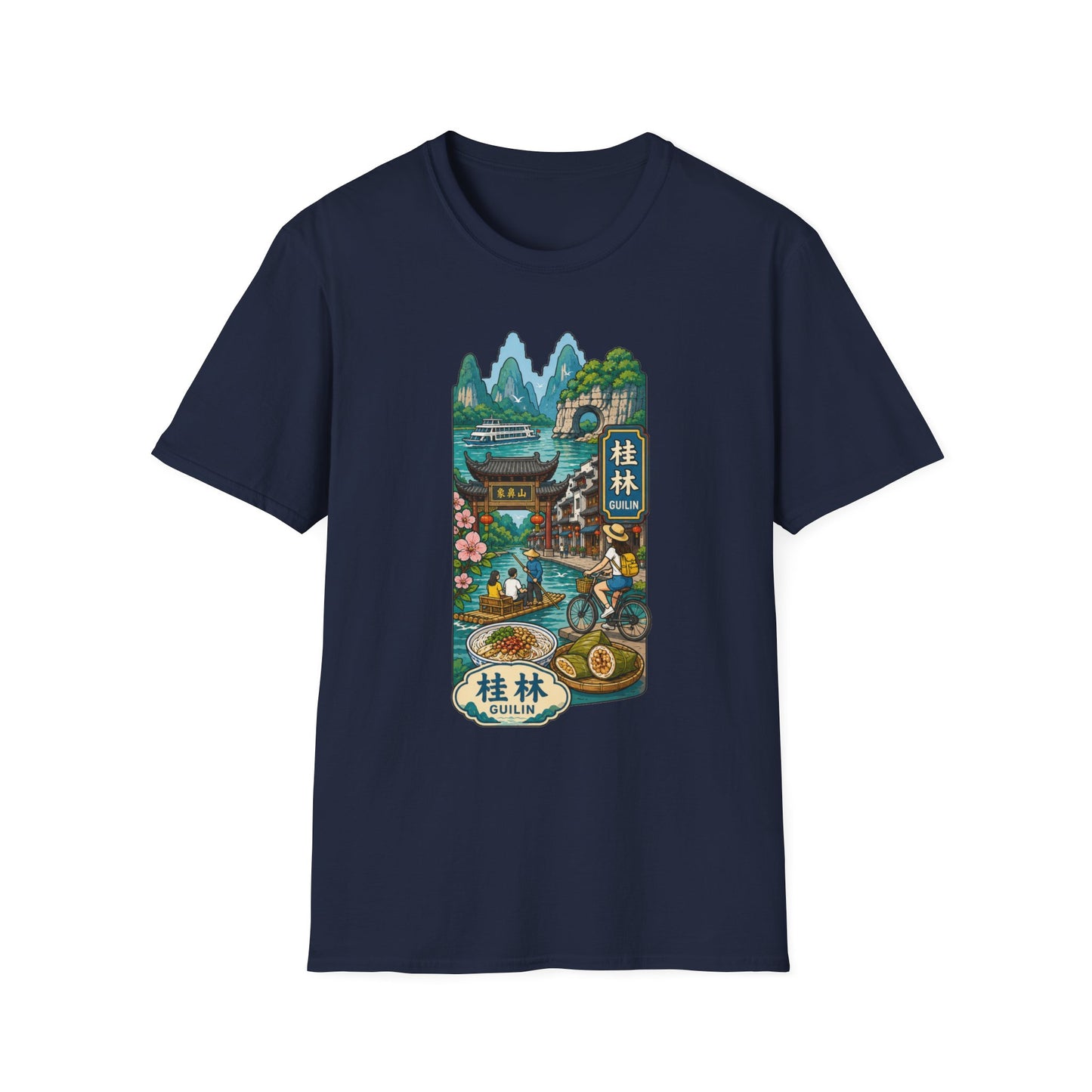 Guilin Scenic T-Shirt — Chinese Landscape Travel Art Tee