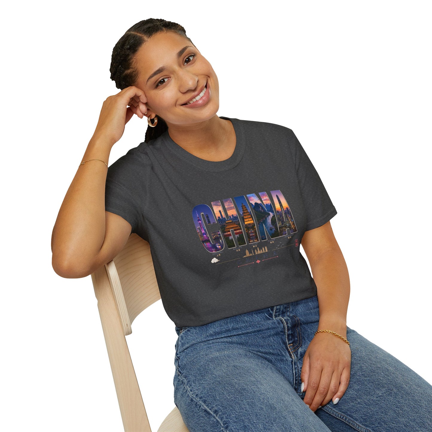 China Skyline Photo Tee — Travel Souvenir T-Shirt