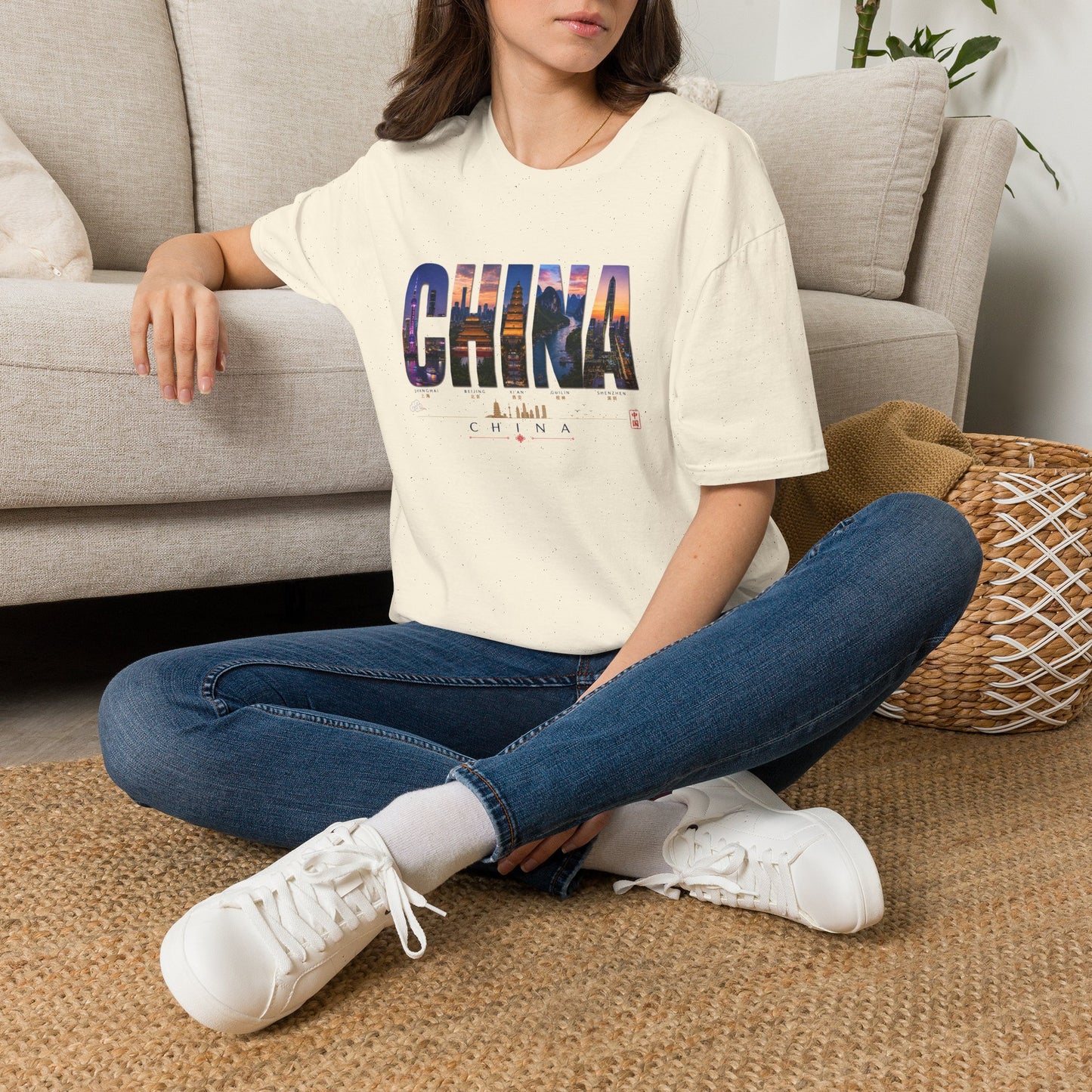 China Skyline Photo Tee — Travel Souvenir T-Shirt