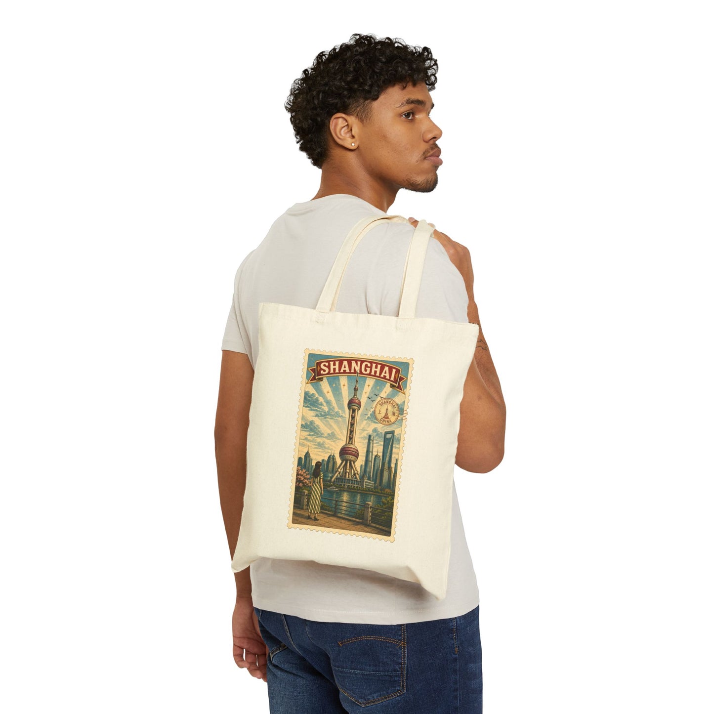 Shanghai Vintage Poster Tote Bag
