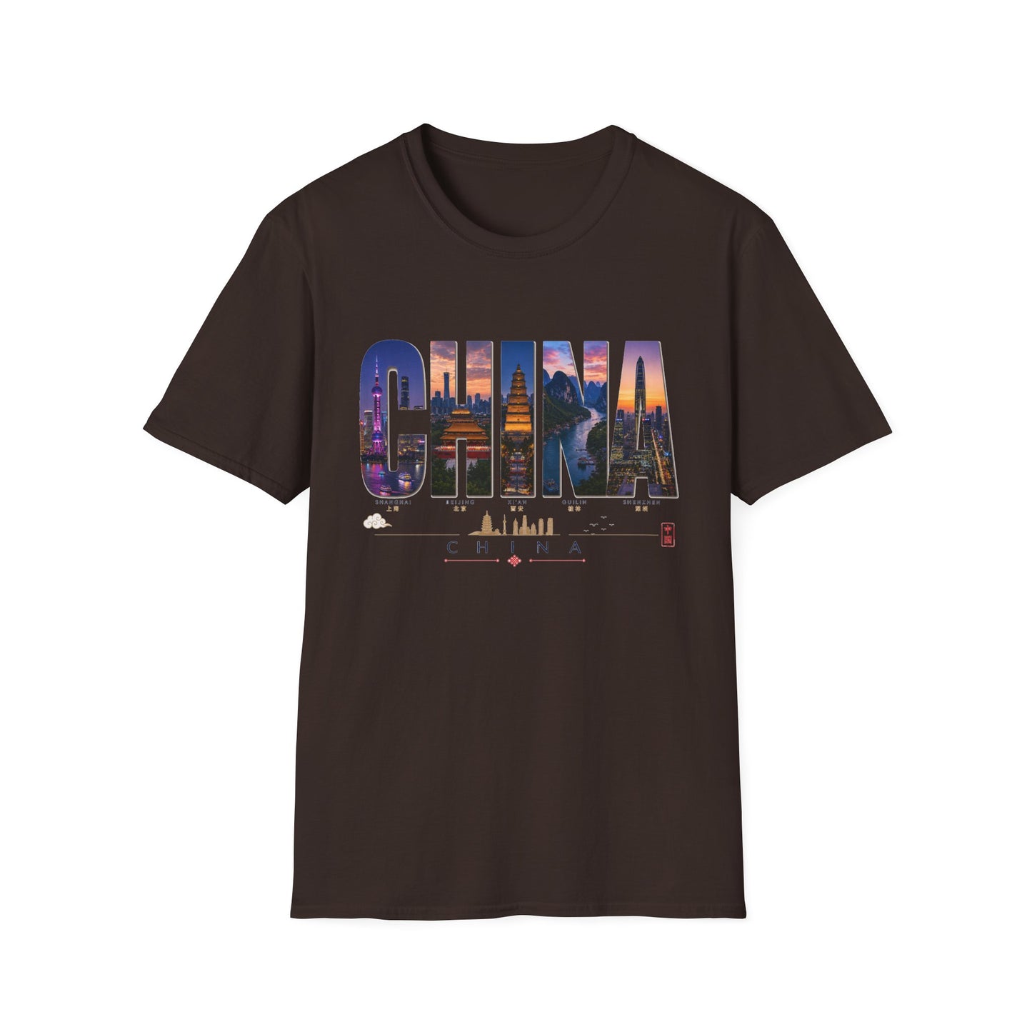 China Skyline T-Shirt — Travel Cityscape Tee