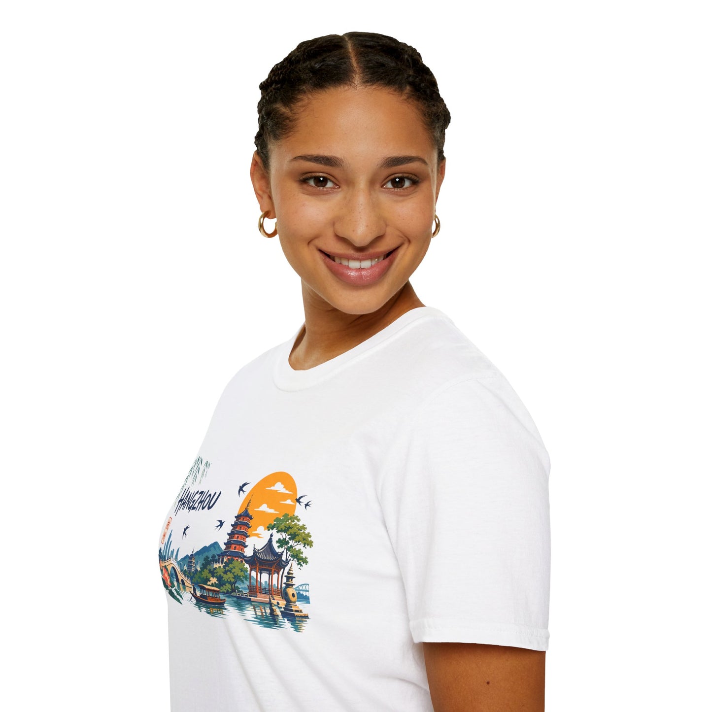 Hangzhou Scenic T-Shirt — Pagoda Sunset China Travel Tee