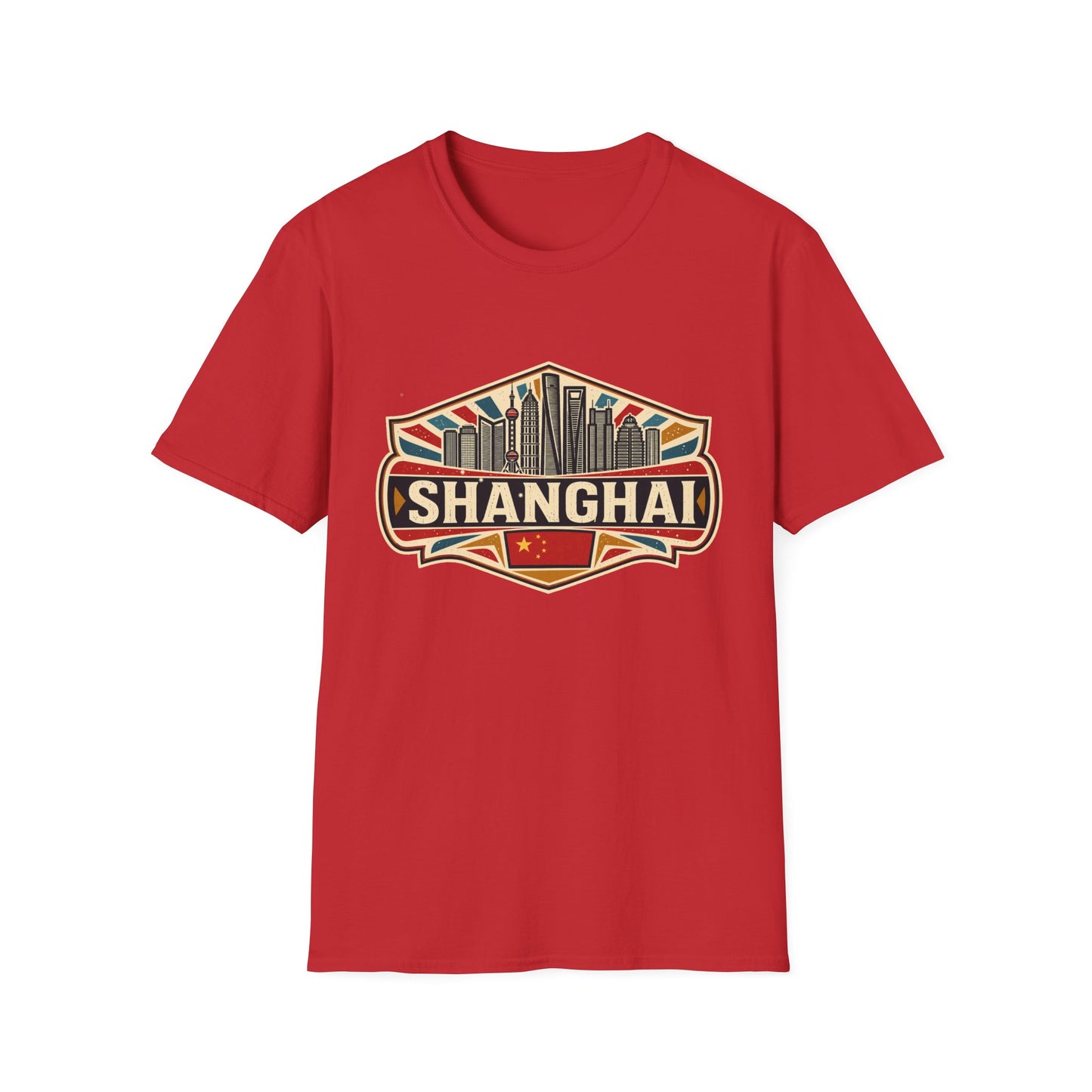 Shanghai Skyline Vintage T‑Shirt