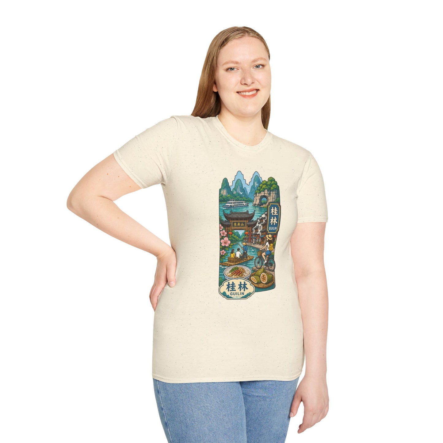 Guilin Scenic T-Shirt — Chinese Landscape Travel Art Tee
