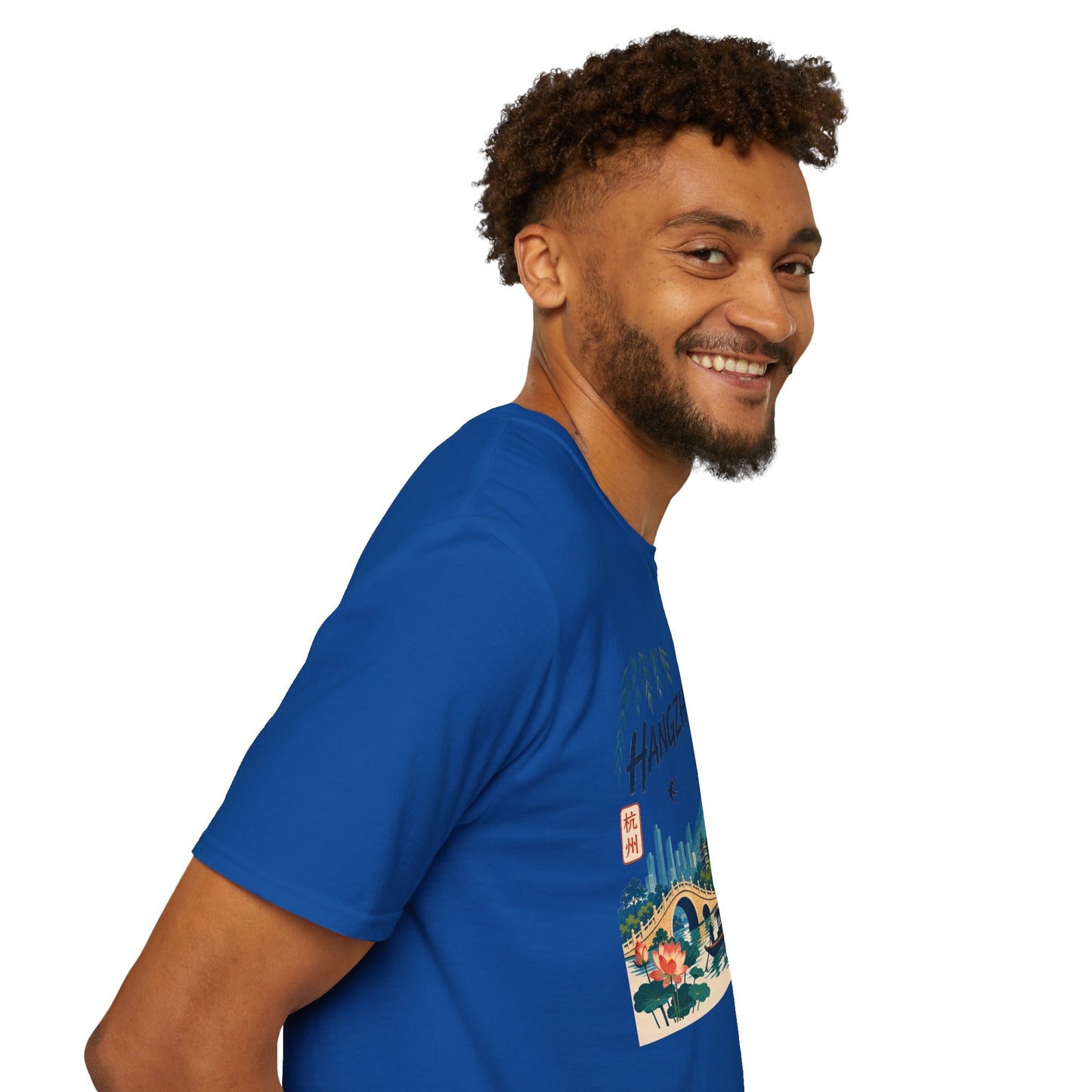 Hangzhou Travel Tee — Scenic Pagoda, Skyline & Sunset Graphic T-Shirt