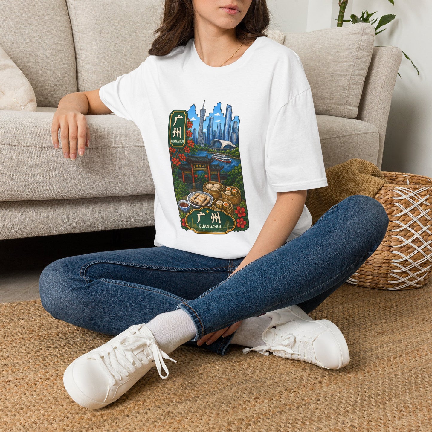 Guangzhou Skyline T-Shirt — Chinese Cityscape Travel Tee
