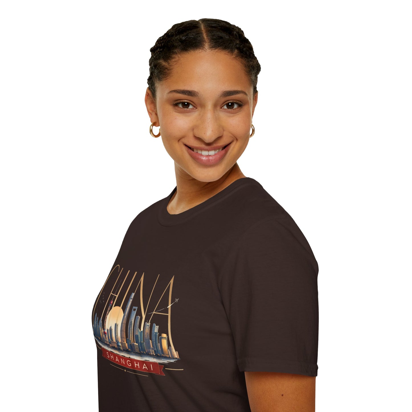 China Skyline T‑Shirt — Shanghai Cityscape Graphic Tee