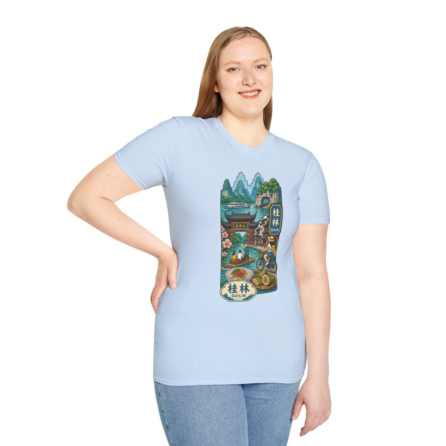 Guilin Scenic T-Shirt — Chinese Landscape Travel Art Tee
