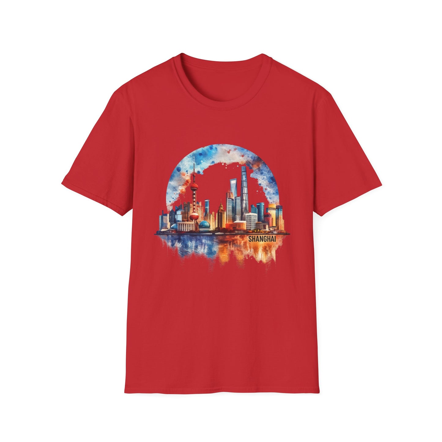 Cityscape Watercolor T-Shirt — Skyline Art Tee
