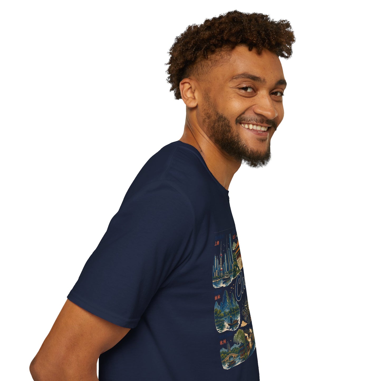 China Travel Collage T-Shirt — Landmarks & Panda Souvenir Tee