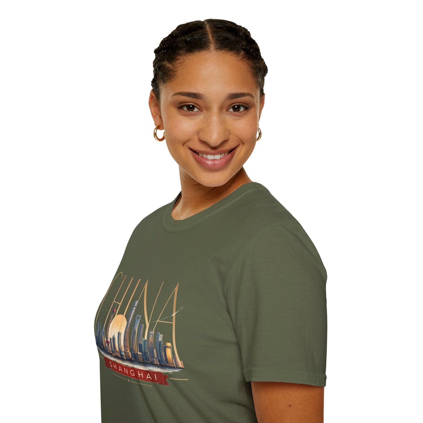 China Skyline T‑Shirt — Shanghai Cityscape Graphic Tee