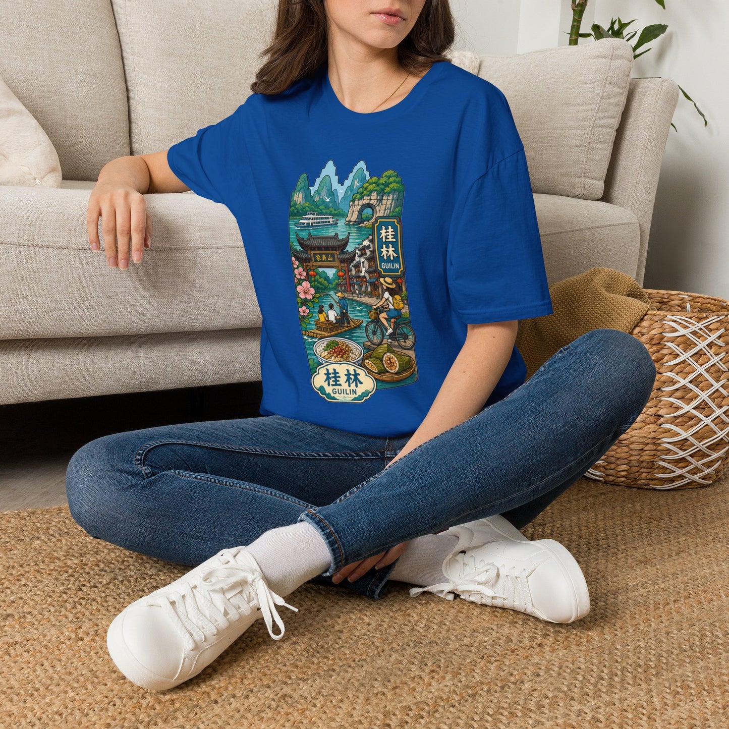 Guilin Scenic T-Shirt — Chinese Landscape Travel Art Tee