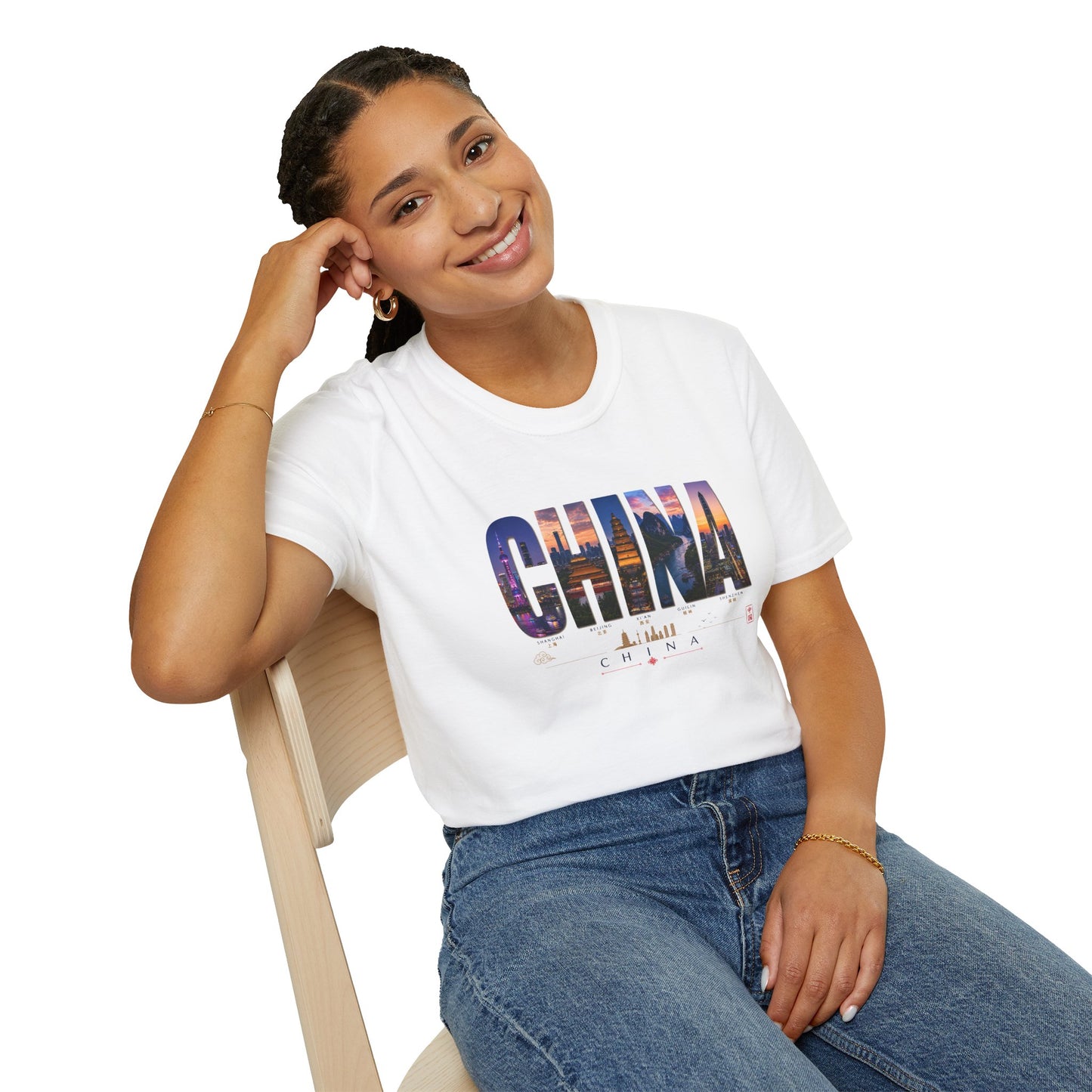 China Skyline Photo Tee — Travel Souvenir T-Shirt