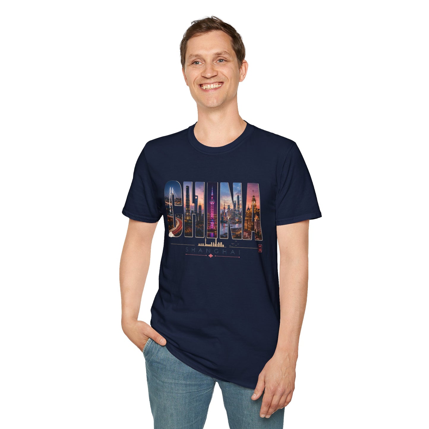 China Skyline Graphic T‑Shirt — Cityscape Travel Tee
