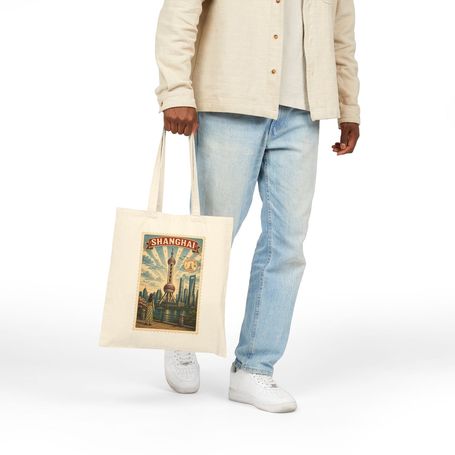 Shanghai Vintage Poster Tote Bag