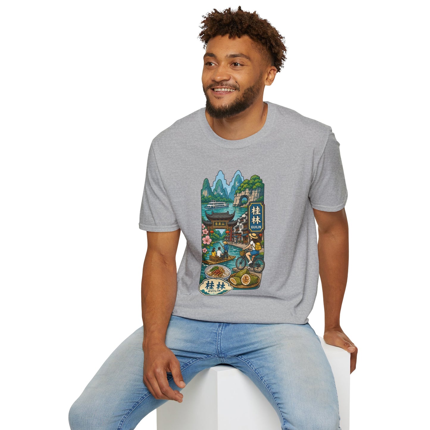Guilin Scenic T-Shirt — Chinese Landscape Travel Art Tee