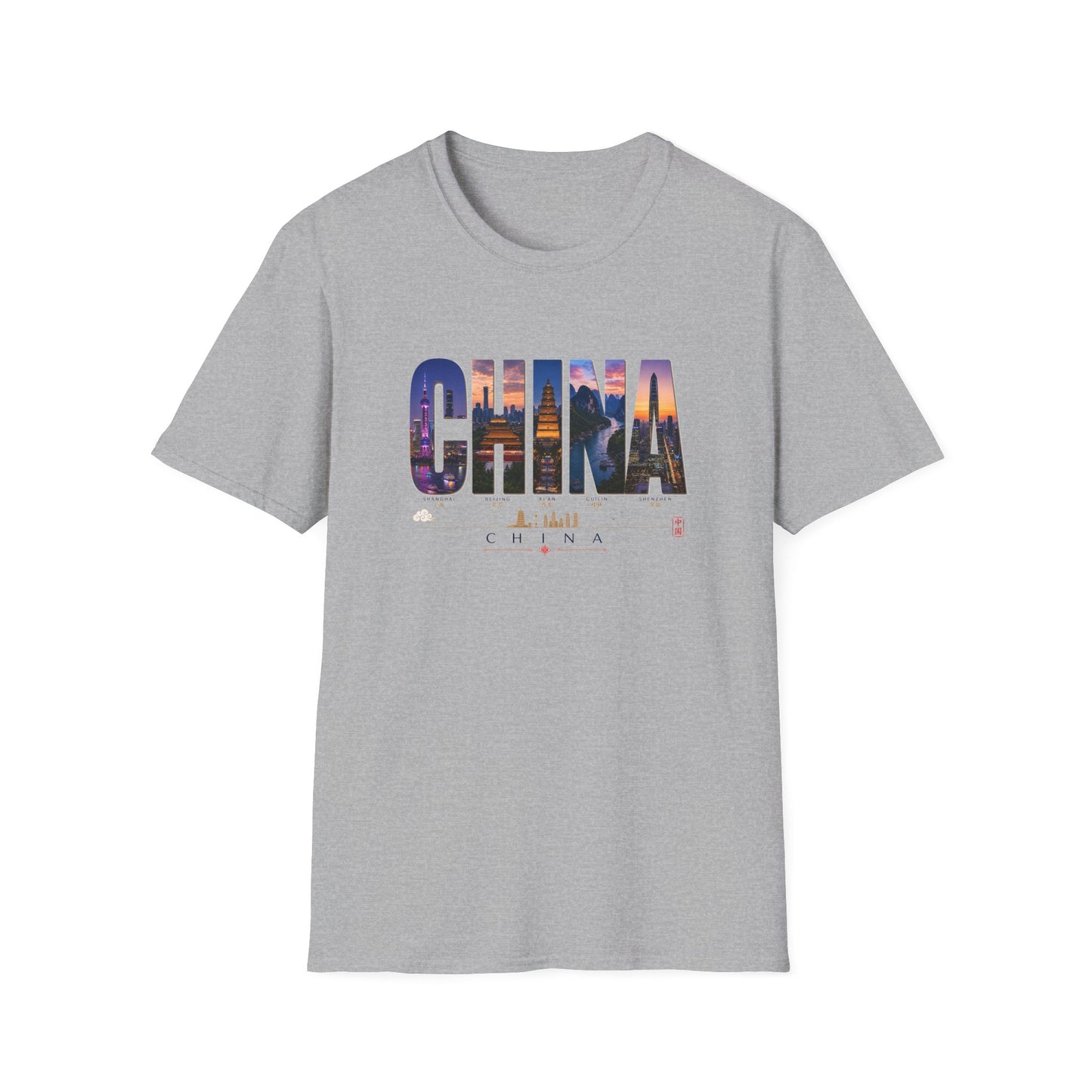China Skyline Photo Tee — Travel Souvenir T-Shirt