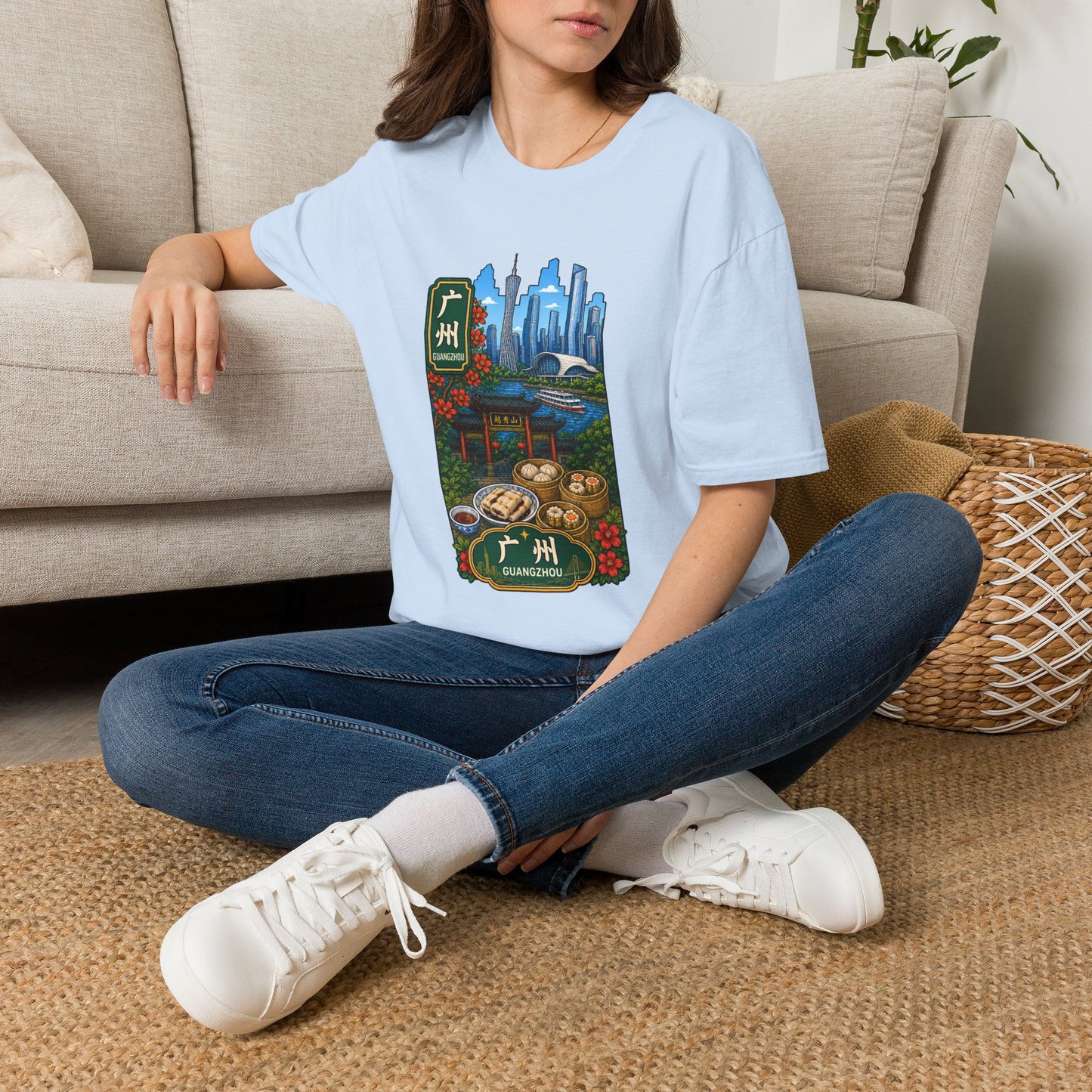 Guangzhou Skyline T-Shirt — Chinese Cityscape Travel Tee