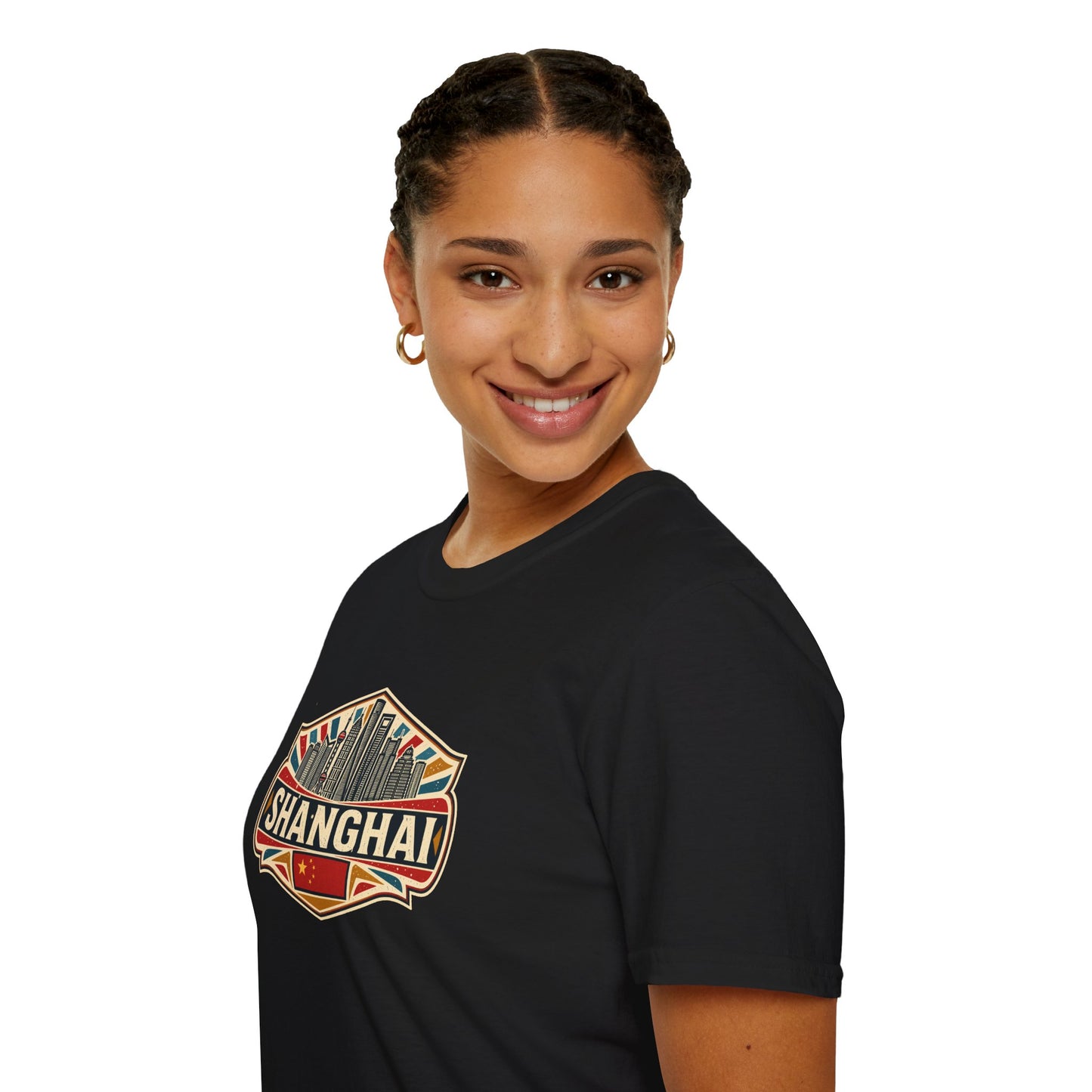 Shanghai Skyline T-Shirt — Vintage City Travel Tee
