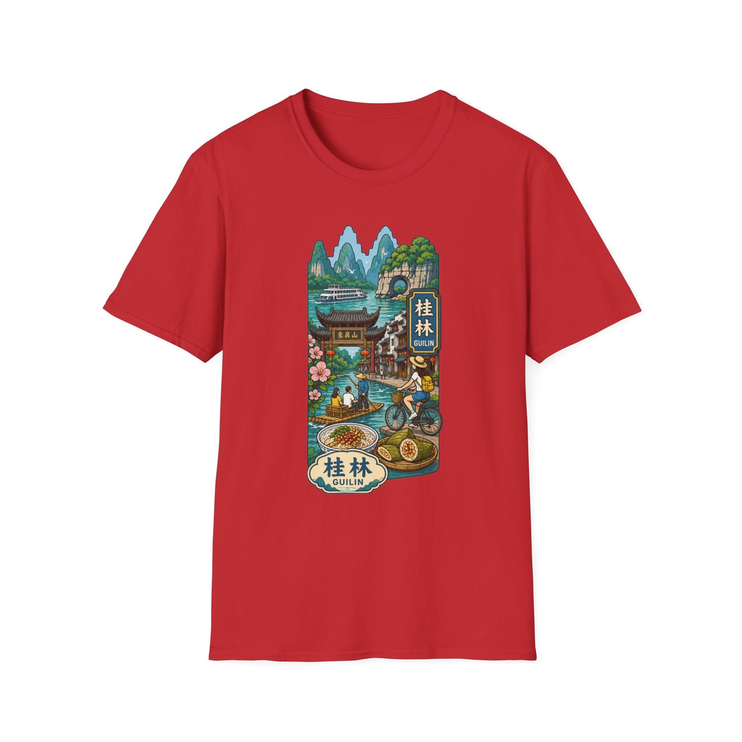 Guilin Scenic T-Shirt — Chinese Landscape Travel Art Tee