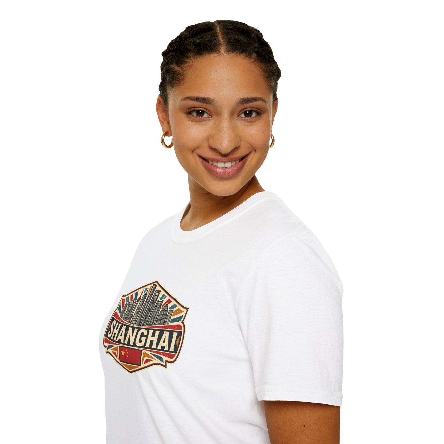Shanghai Skyline T-Shirt — Vintage City Travel Tee