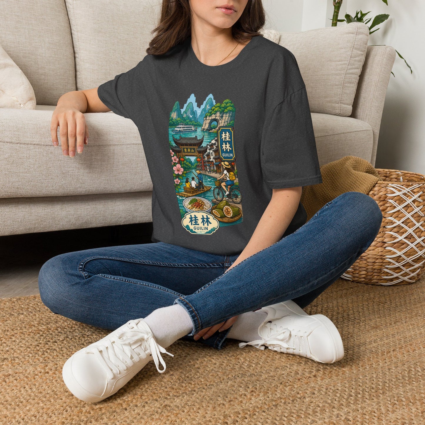 Guilin Scenic T-Shirt — Chinese Landscape Travel Art Tee