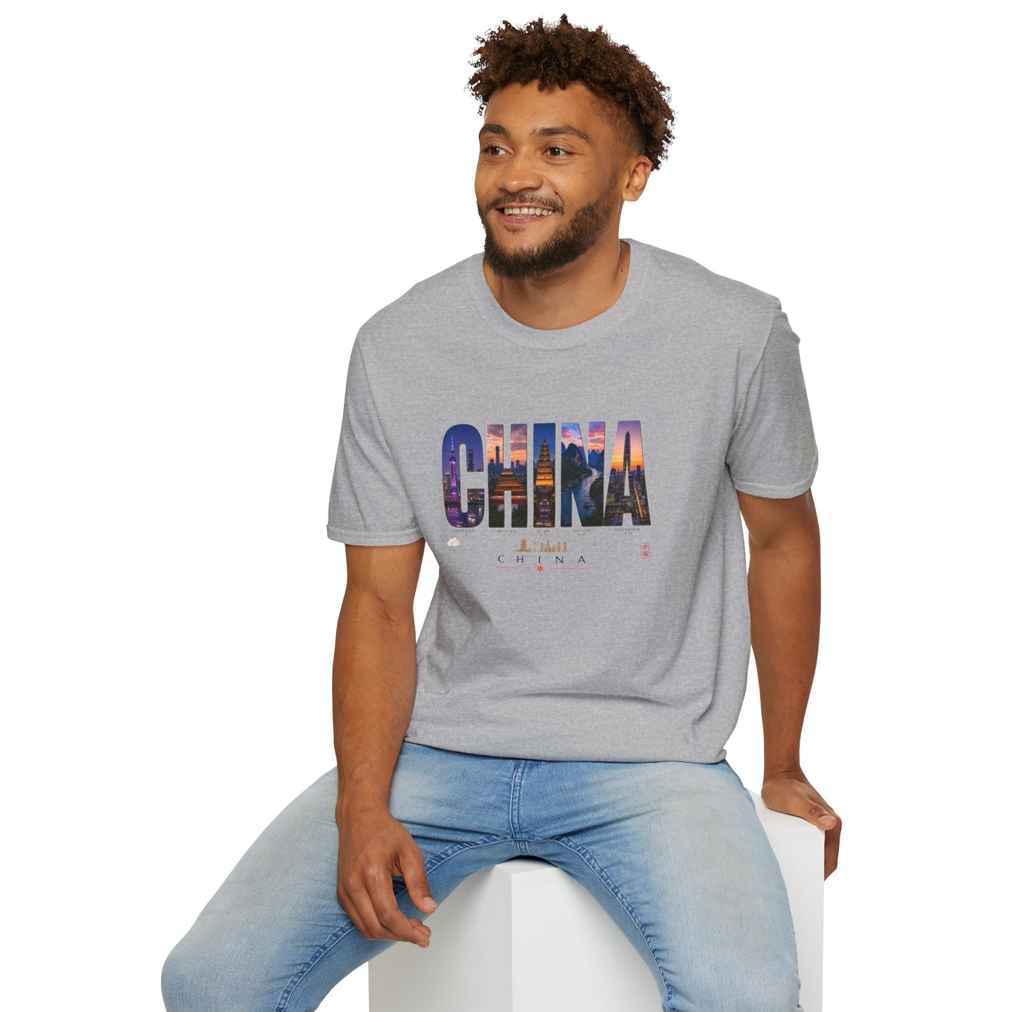 China Skyline Photo Tee — Travel Souvenir T-Shirt