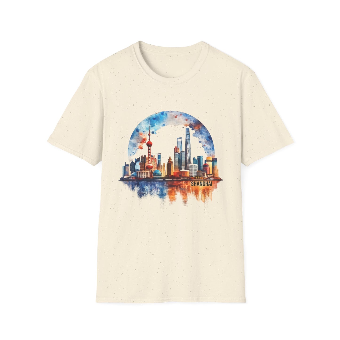 Cityscape Watercolor T-Shirt — Skyline Art Tee