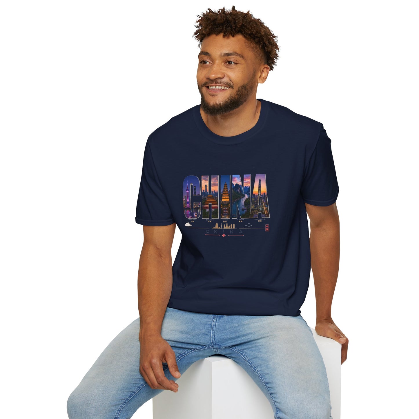 China Skyline Photo Tee — Travel Souvenir T-Shirt