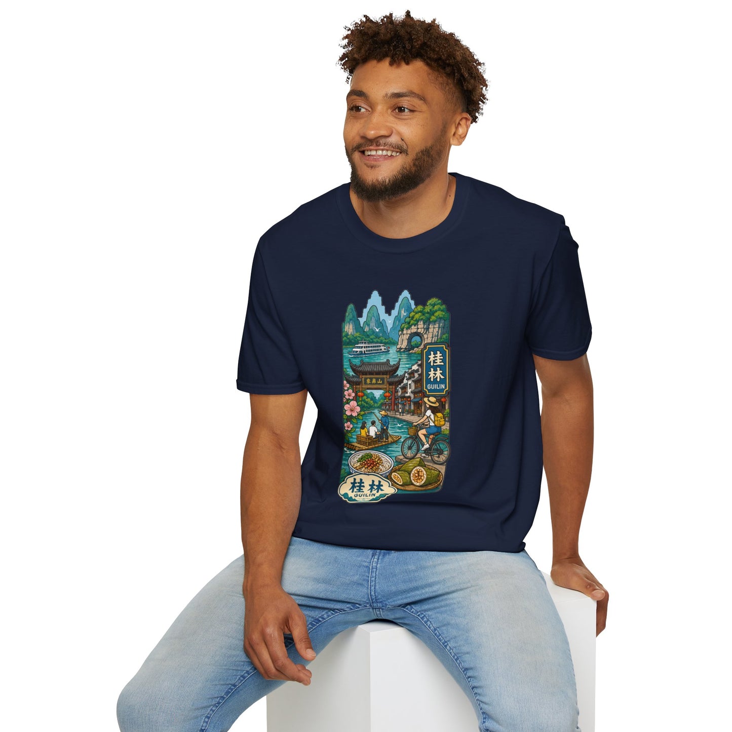 Guilin Scenic T-Shirt — Chinese Landscape Travel Art Tee