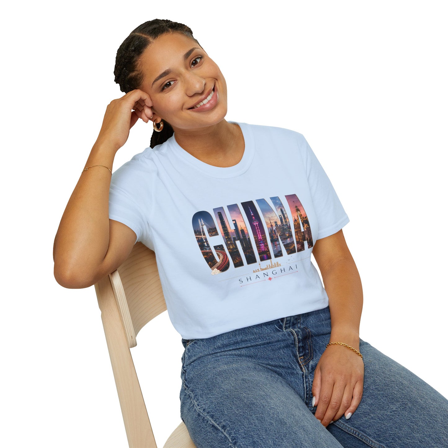 China Skyline Graphic T‑Shirt — Cityscape Travel Tee