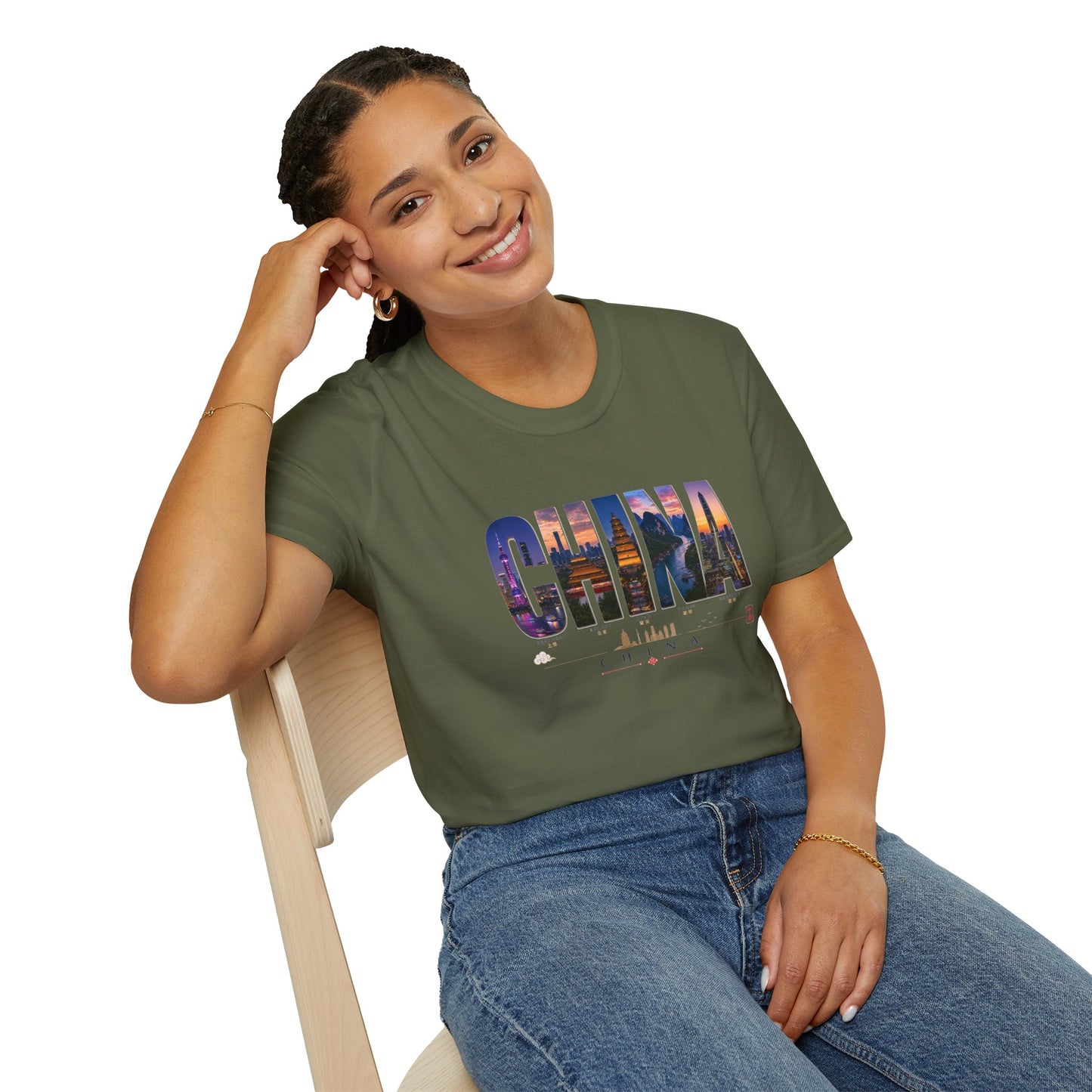 China Skyline Photo Tee — Travel Souvenir T-Shirt
