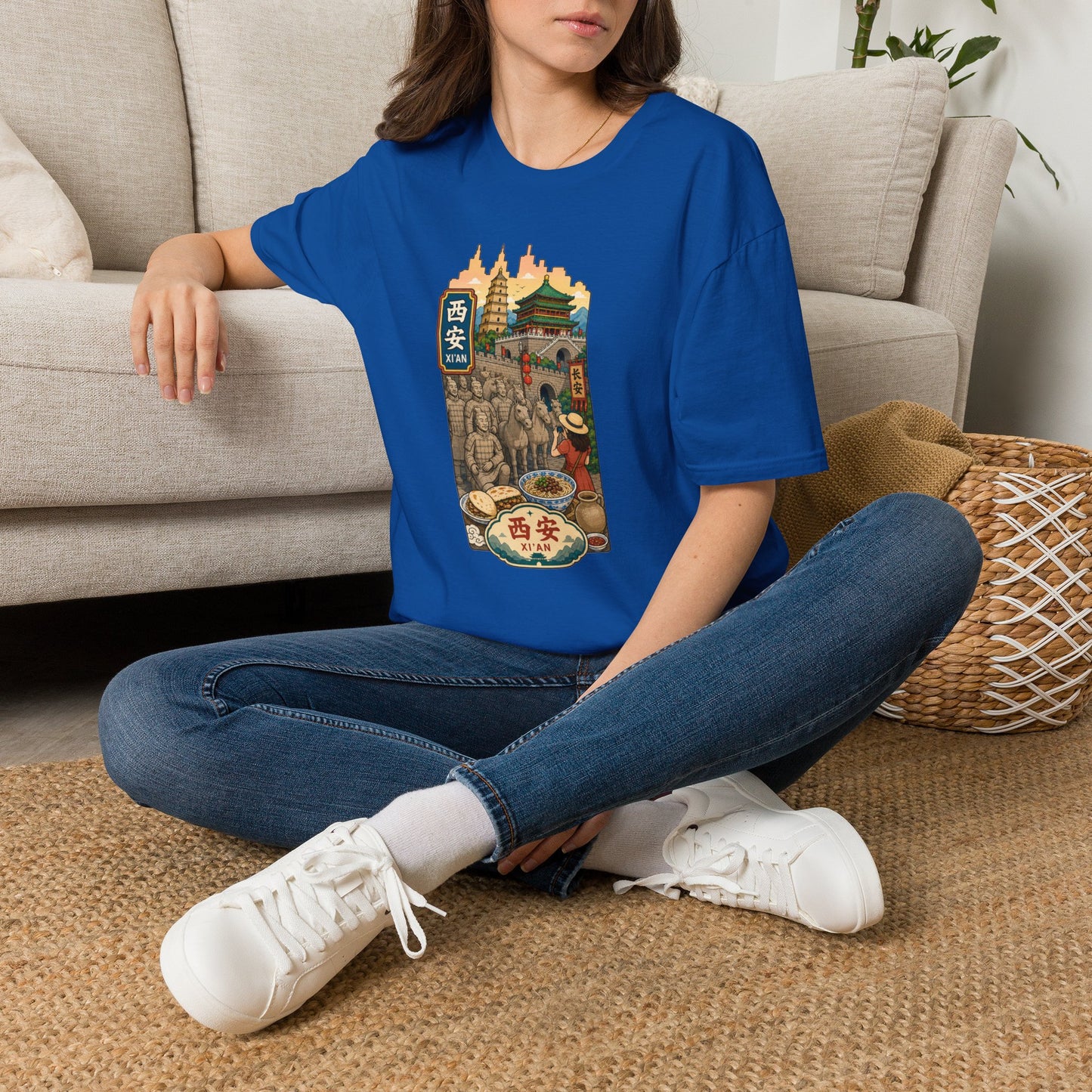 Xi'an Travel T‑Shirt — Vintage China Cityscape Graphic