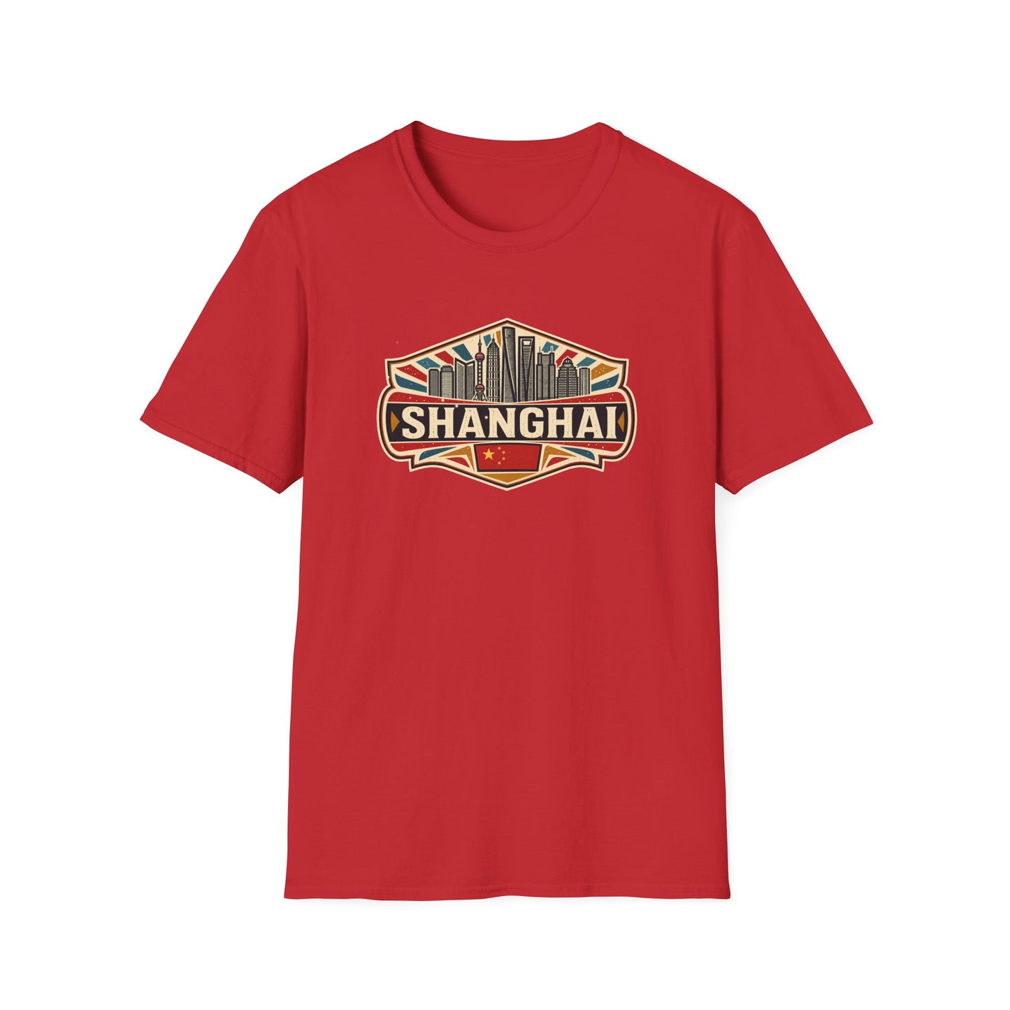 Shanghai Skyline T-Shirt — Vintage City Travel Tee