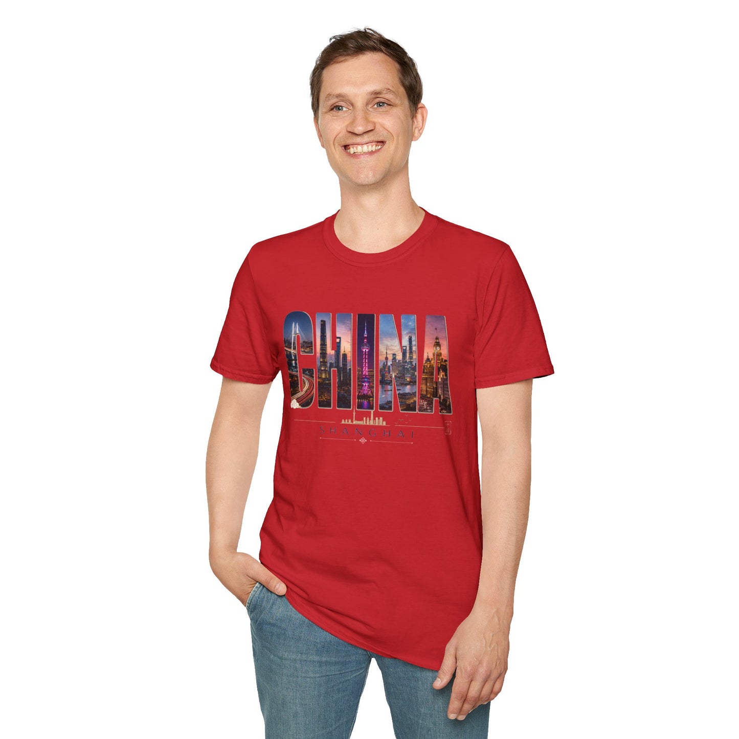 China Skyline Graphic T‑Shirt — Cityscape Travel Tee