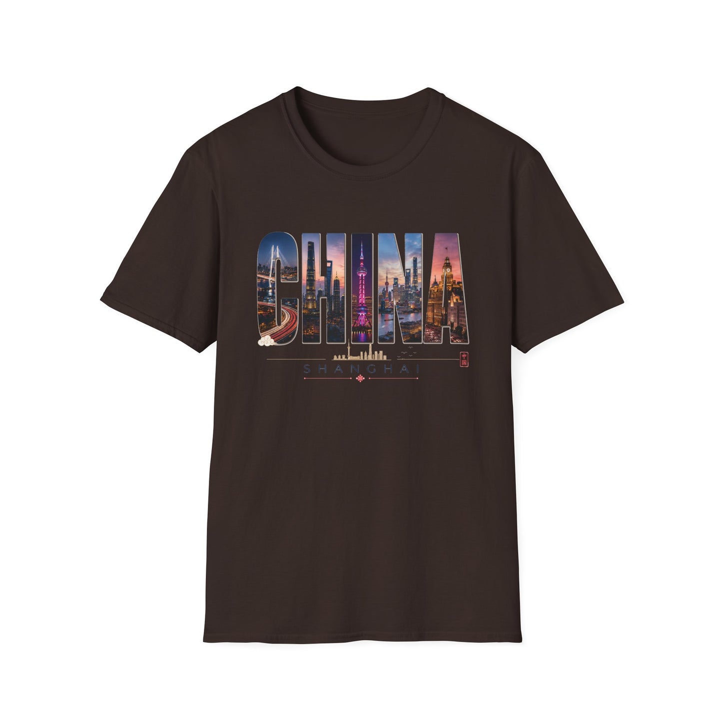 China Skyline Graphic T‑Shirt — Cityscape Travel Tee
