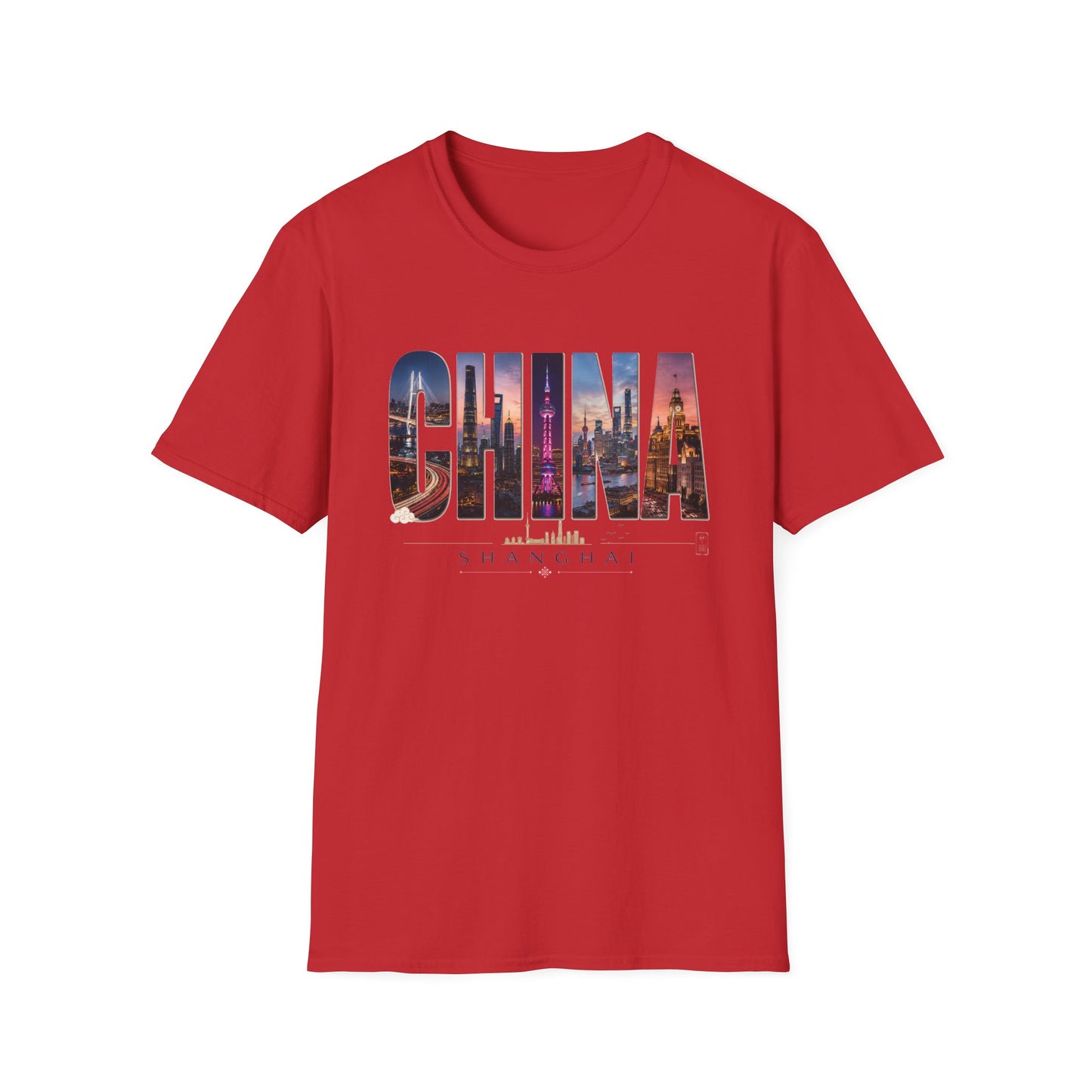China Skyline Graphic T‑Shirt — Cityscape Travel Tee