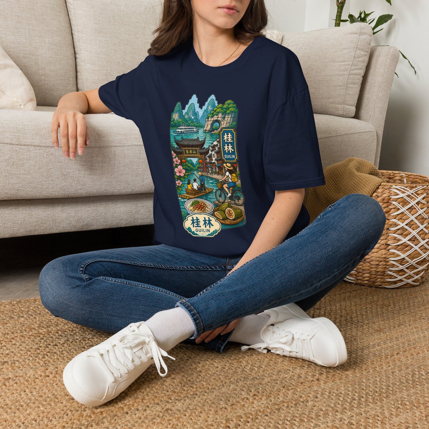 Guilin Scenic T-Shirt — Chinese Landscape Travel Art Tee