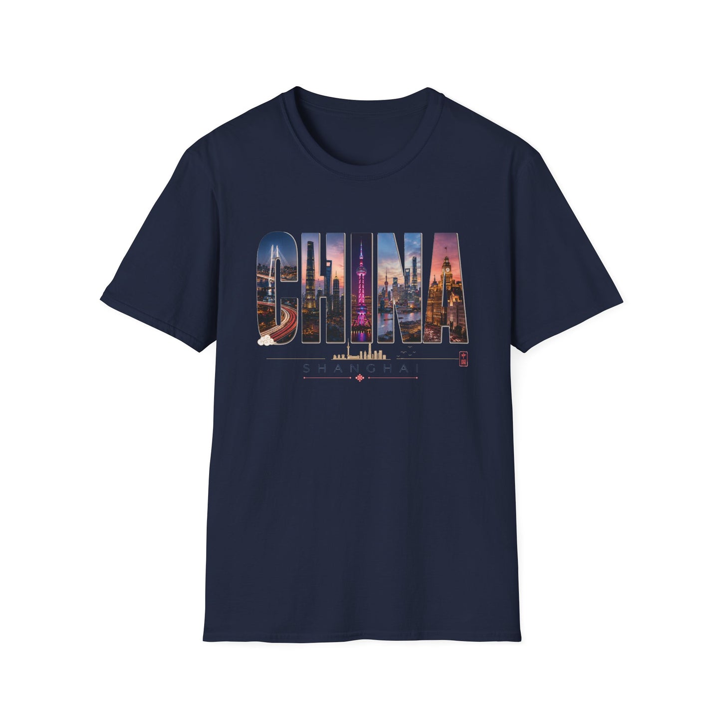 China Skyline Graphic T‑Shirt — Cityscape Travel Tee