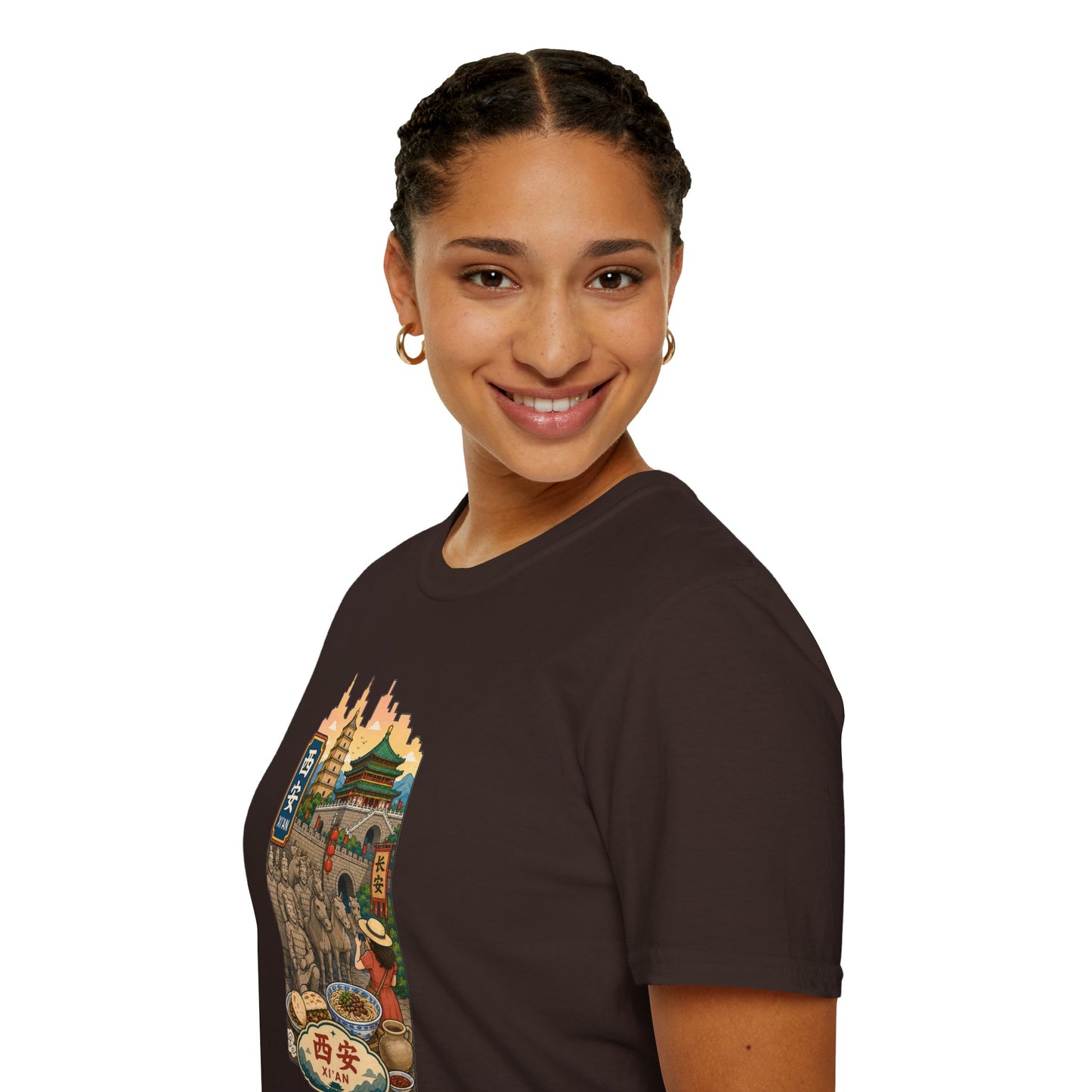Xi'an Travel T‑Shirt — Vintage China Cityscape Graphic