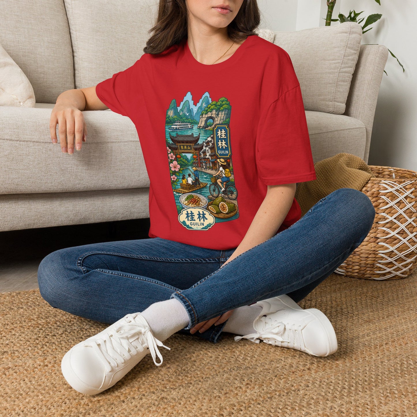 Guilin Scenic T-Shirt — Chinese Landscape Travel Art Tee