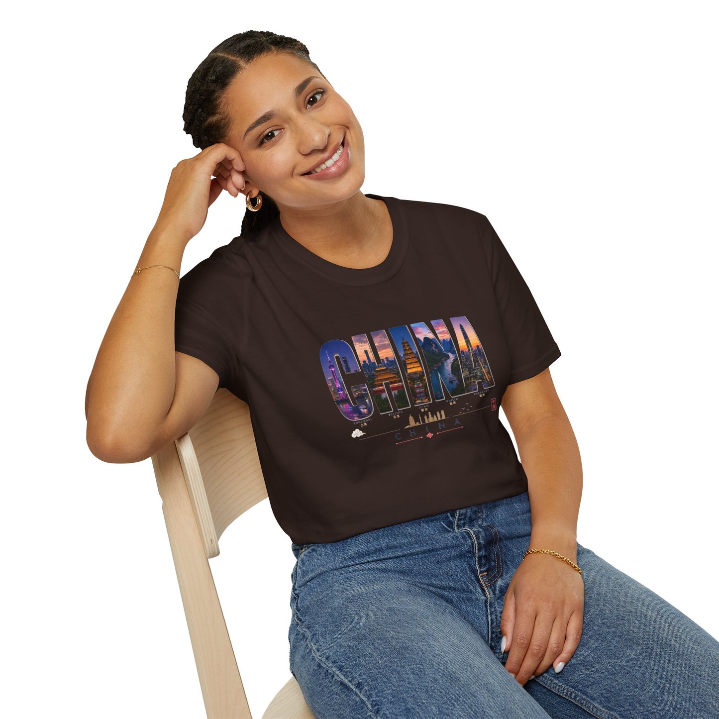 China Skyline Photo Tee — Travel Souvenir T-Shirt