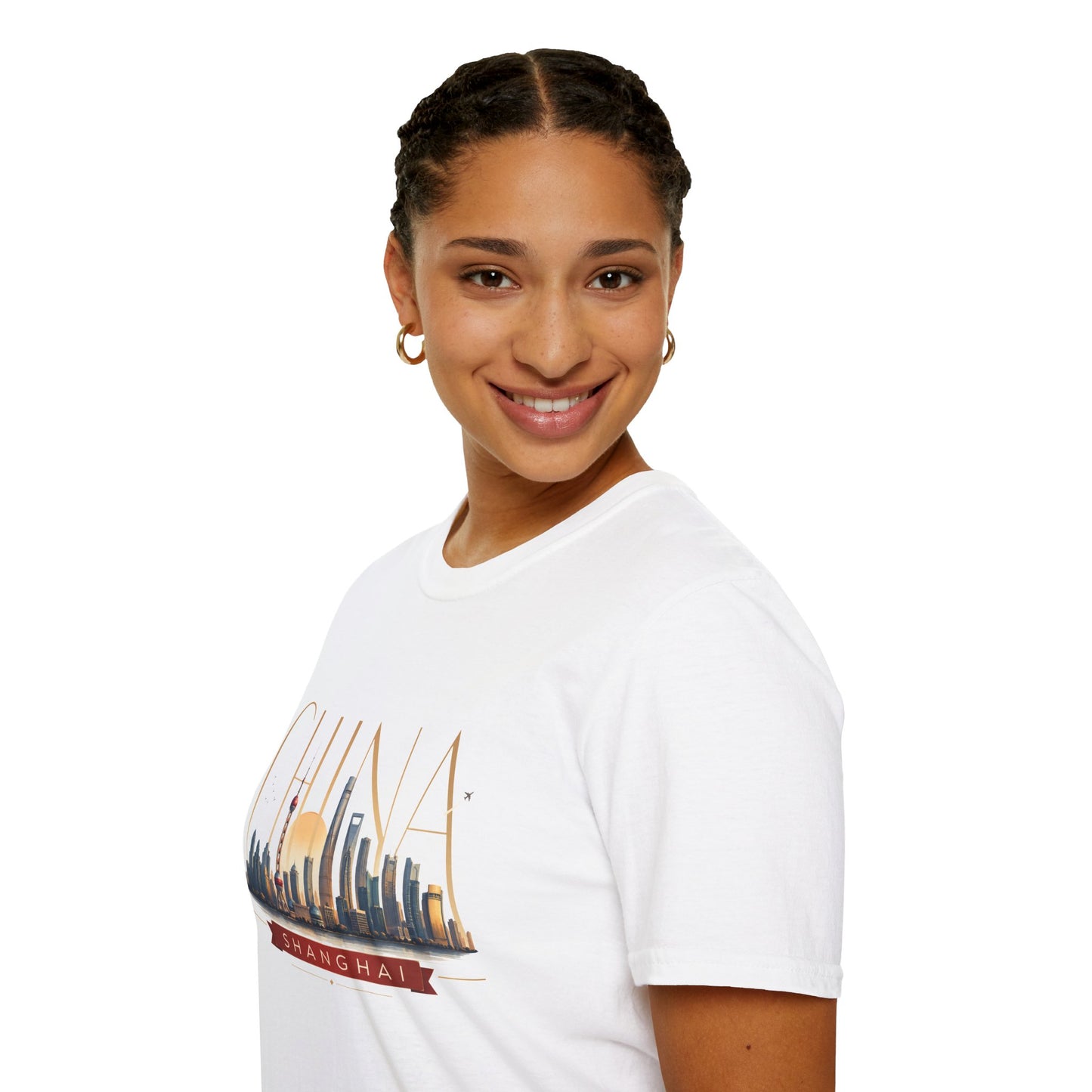 China Skyline T‑Shirt — Shanghai Cityscape Graphic Tee