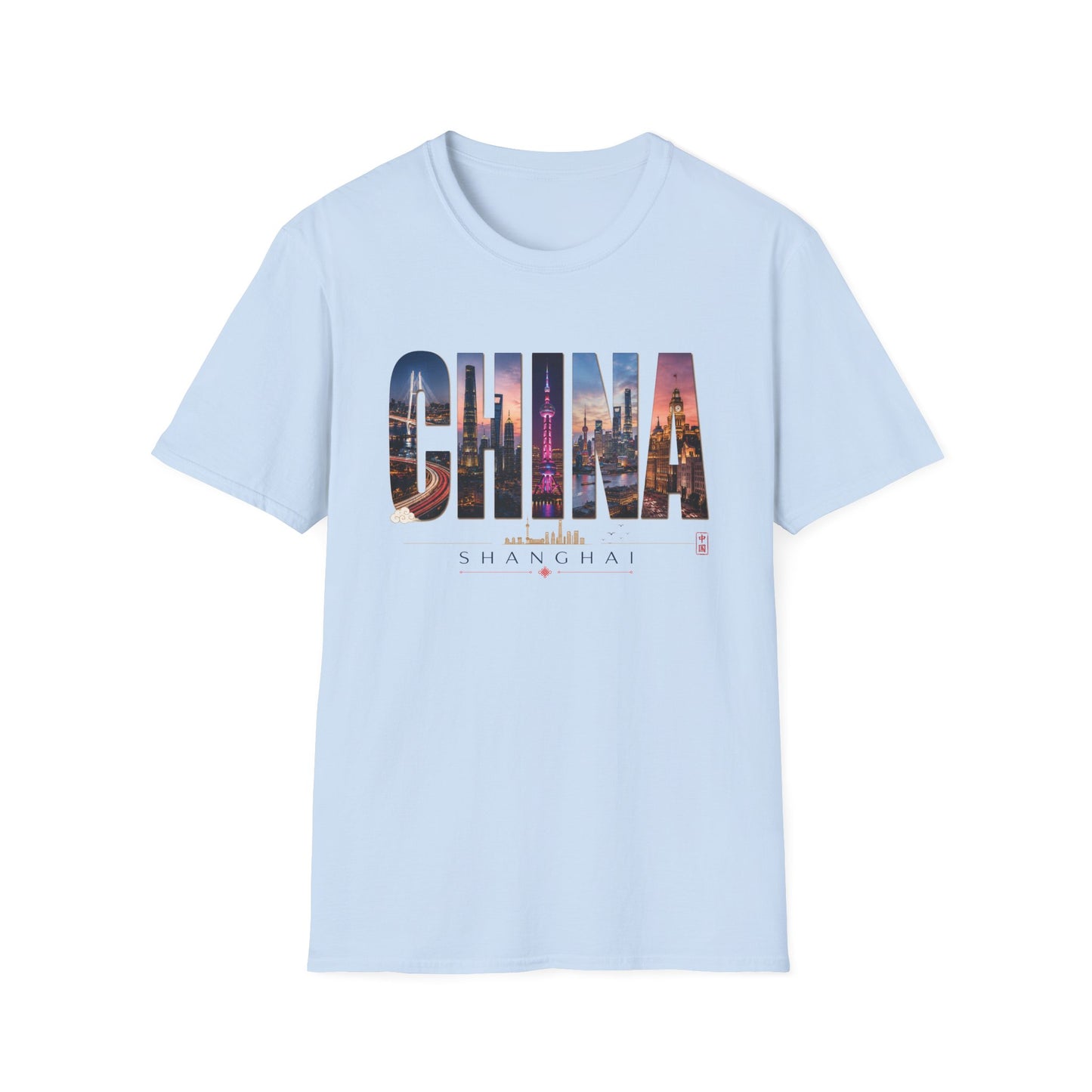 China Skyline Graphic T‑Shirt — Cityscape Travel Tee
