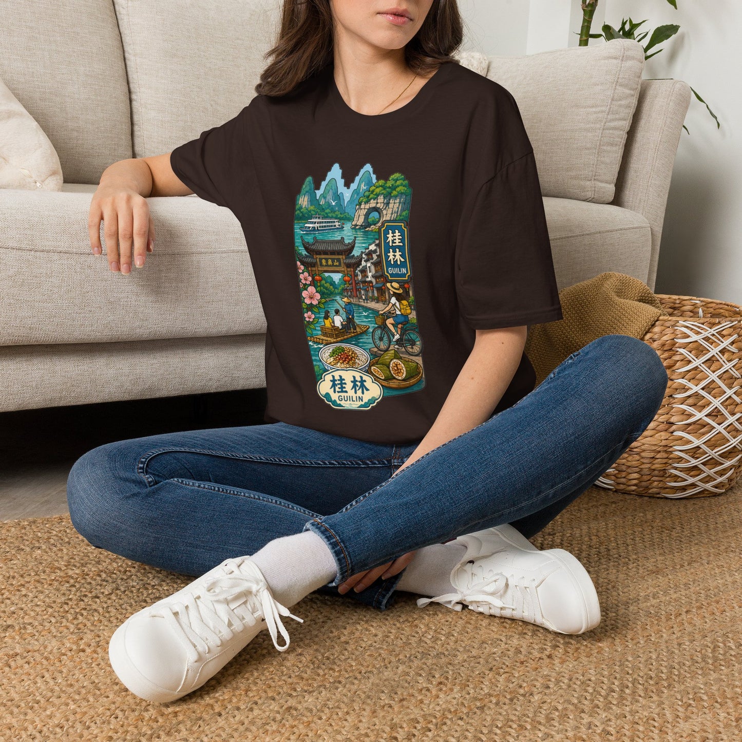 Guilin Scenic T-Shirt — Chinese Landscape Travel Art Tee