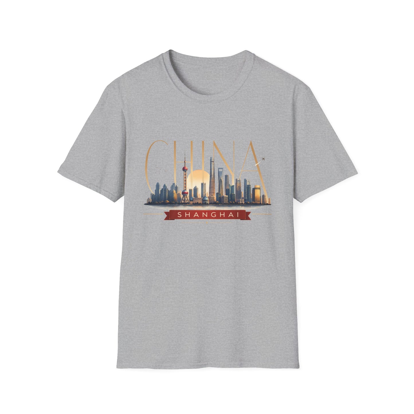 China Skyline T‑Shirt — Shanghai Cityscape Graphic Tee