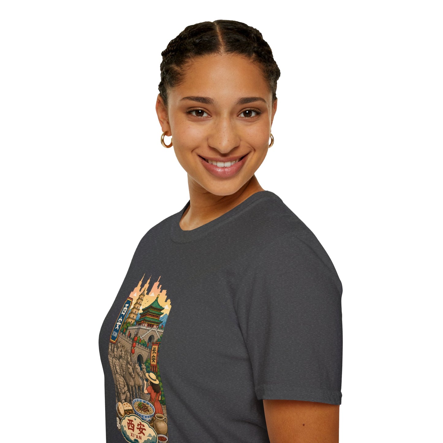 Xi'an Travel T‑Shirt — Vintage China Cityscape Graphic